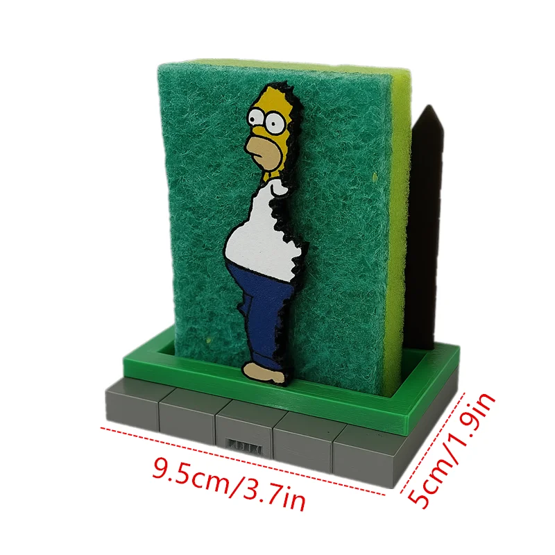 Homer Simpson Sponge Holder ,Funny Kitchen Storage Accessories