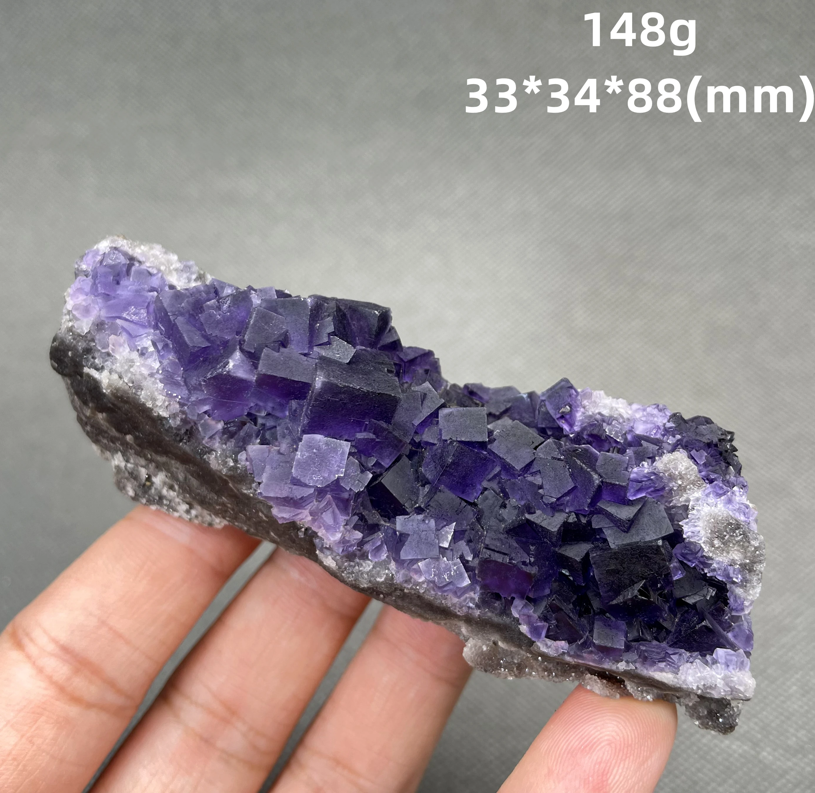 

NEW! BIG! 100% Natural guizhou Cubic purple fluorite clusters mineral specimens Stones and crystals