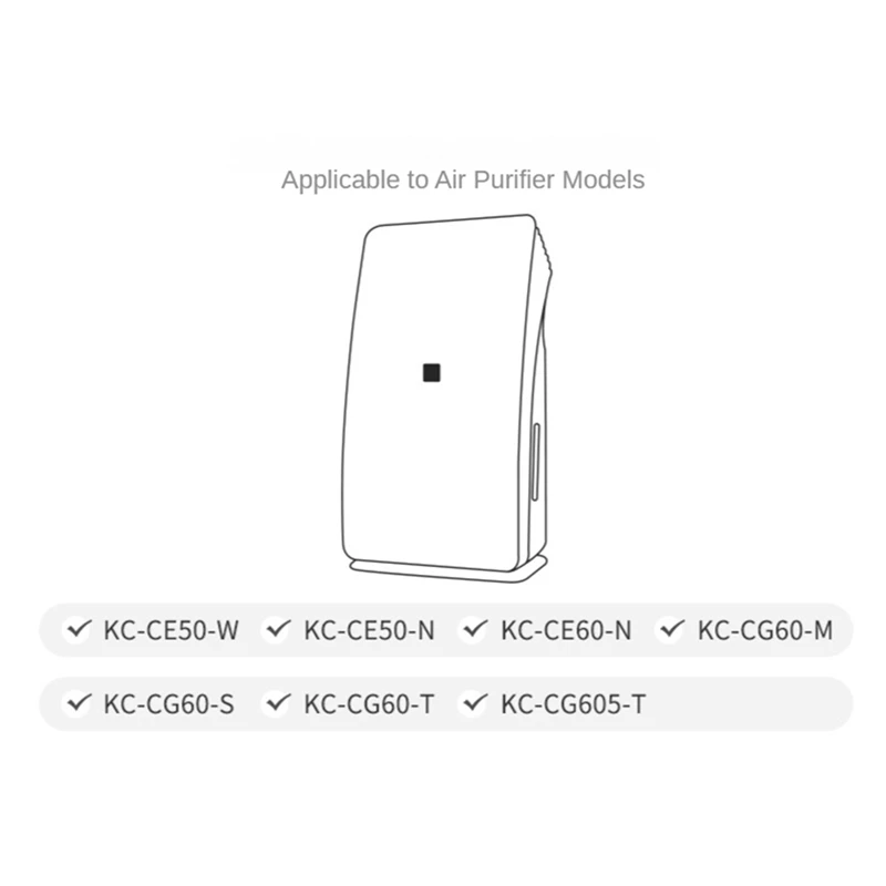 HEPA-фильтр и набор фильтров с активированным углем, запасные аксессуары для Sharp KC-CG60-S KC-CG60-T KC-CG605-T, детали для очистителя воздуха