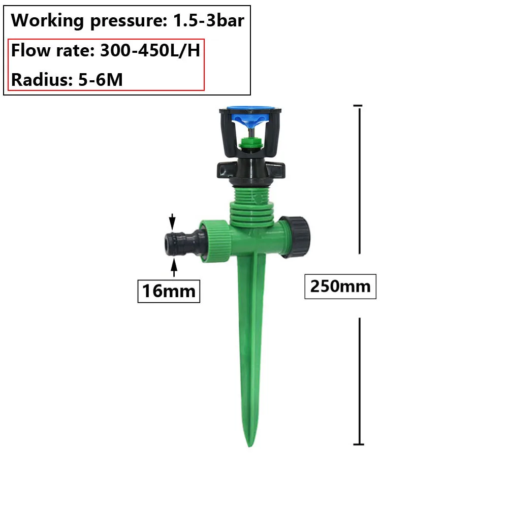 360 Degree Rotating Garden Watering Sprinkler 1/2\