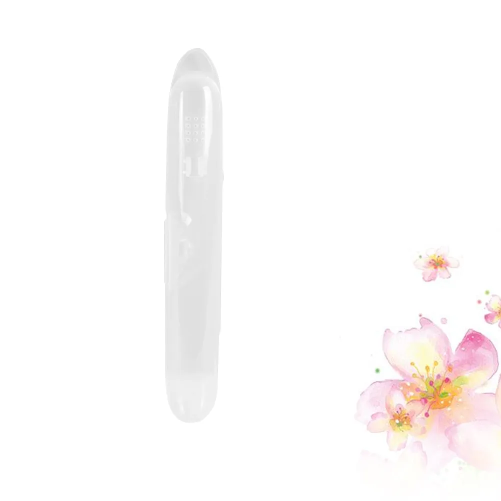 12Pcs Transparent Toothbrush Box Portable Hard Plastic Organizer Storage Container Toothpaste Brush Holder Cosmetics Jewelry