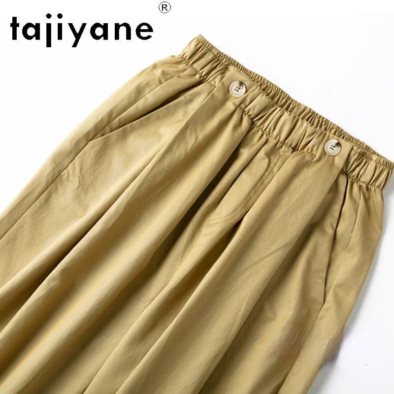 TAJIYANE 93% Mulberry Silk Pants Old Money Style Trousers Womens Office Wear Harem Pants Summer Women Clothing Pantalones 2024