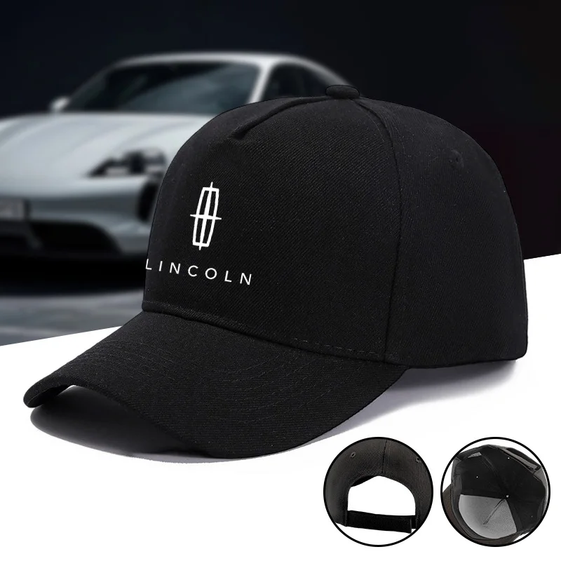 

Car Unisex Style Baseball Cap Outdoor Headdress Workout Auto Logo Hat For Lincoln Navigator MKZ MKX MKC MKT Continental Nautilus