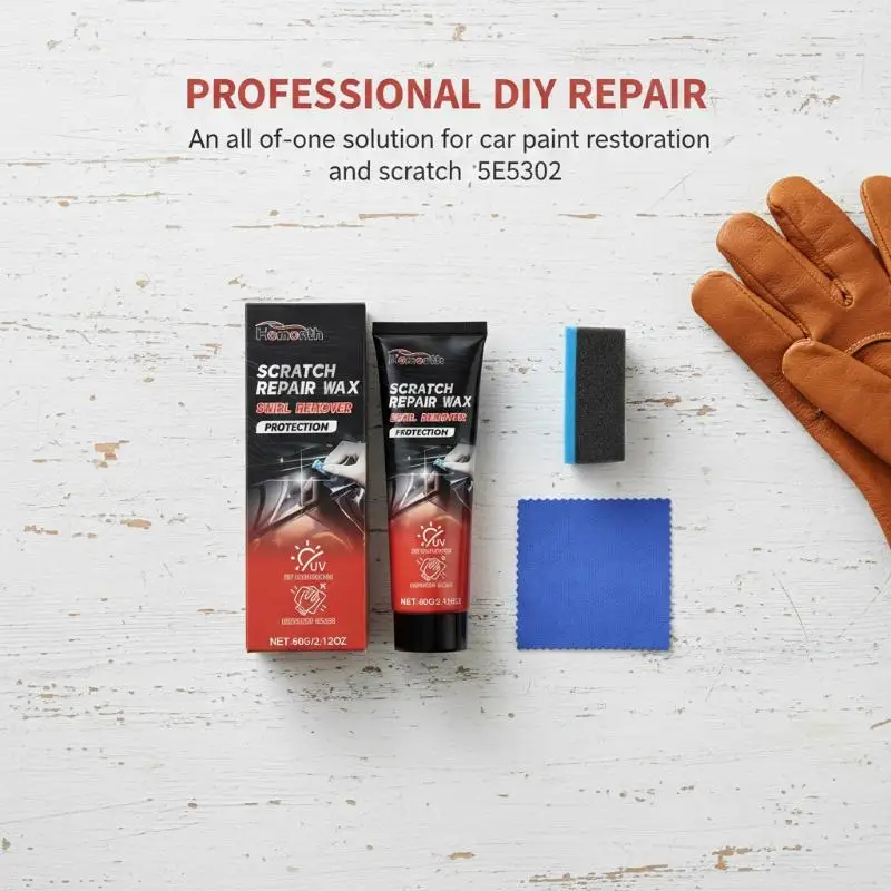 Car Paint Repair Wax Multi Purpose  Remover for Curb Damage and Polishing Maintains Car Finish Quick Fix at Home