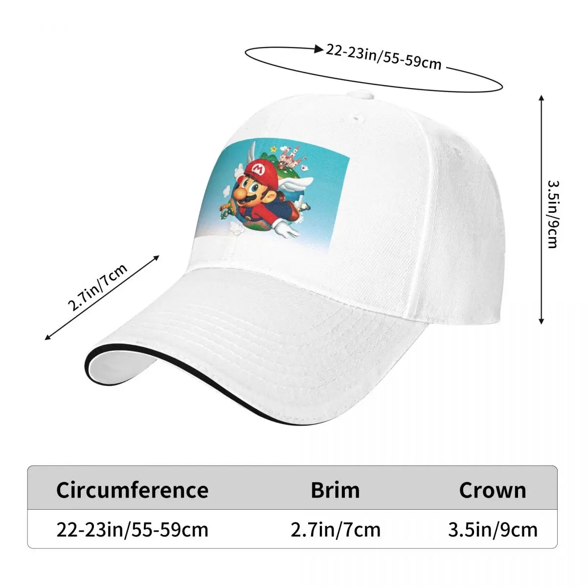 Super-Mario 3 Cap Fashion Casual Baseball Caps Adjustable Hat Hip Hop Summer Unisex Baseball Hats Customizable Polychromatic