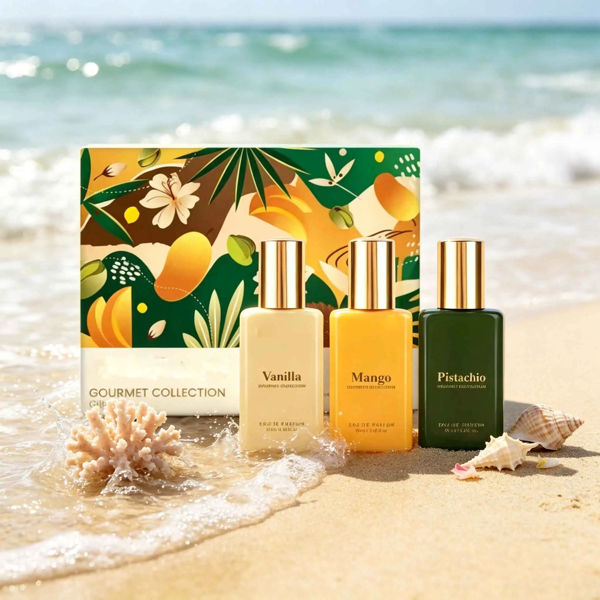 Bellavita Gourmet Perfume Gift Set With Vanilla, Mango And Pistachio Scents. Sweet, Fresh And Non-Cloying. Elegant Bottles And Colorful Box, Perfect For Daily Wear, Dating And Gifting.