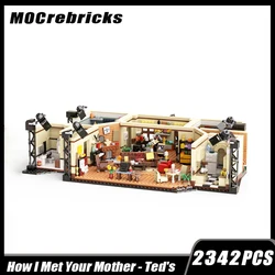 MOC-115511 Star Film Dad And Mom's Romantic Apartment Building Modular Building Block Assembly Model Brick Toy