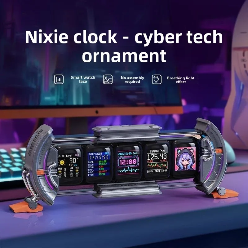 

2026 New Time Gate Desk Lamp, Cyberpunk LED Night Light for Gaming Setup, Creative Gift for Men