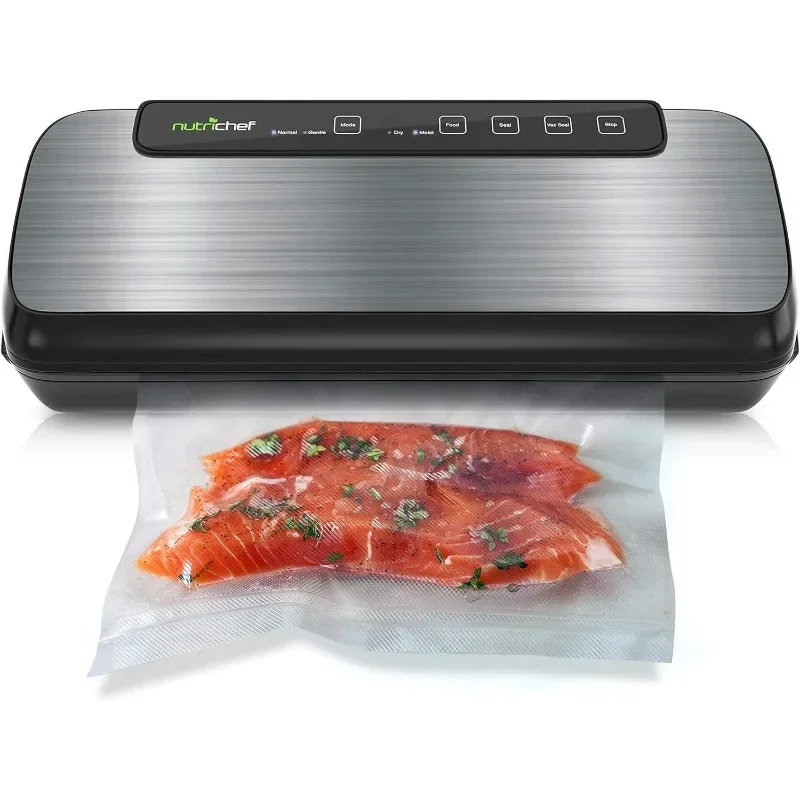 

NutriChef PKVS Sealer | Automatic Vacuum Air Sealing System Preservation w/Starter Kit | Compact Design | Lab Tested