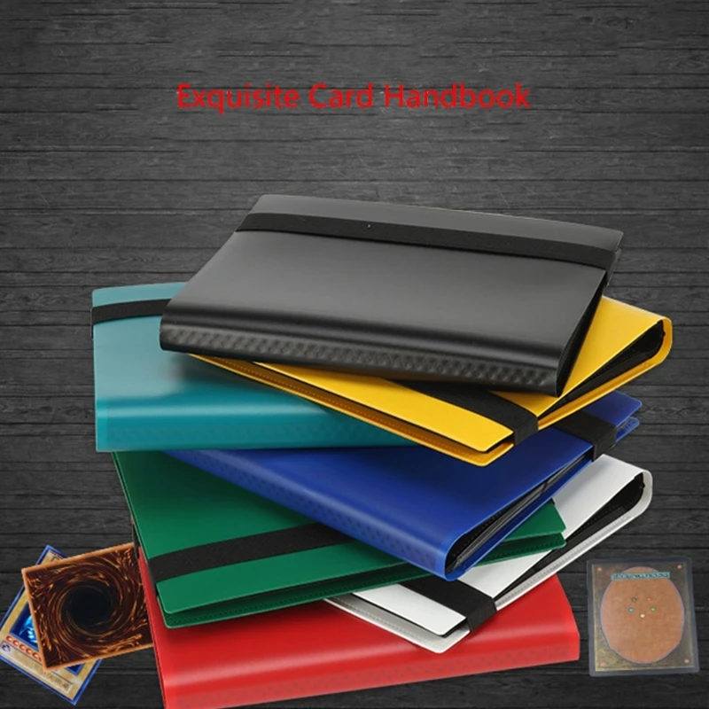 

Trading Card Binder 160 Pockets Collection Album Holder Double Sided Folder Card Sleeve Carry Card with Straps