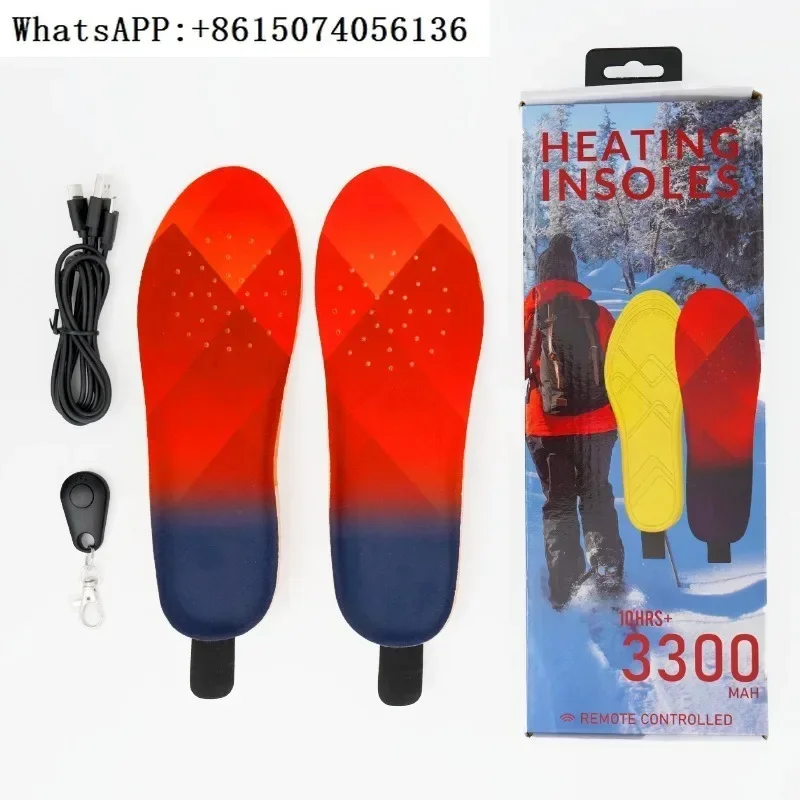 Electric heating insole for charging, able to walk in winter, keep warm for skiing and cycling, warm for feet, and heated insole