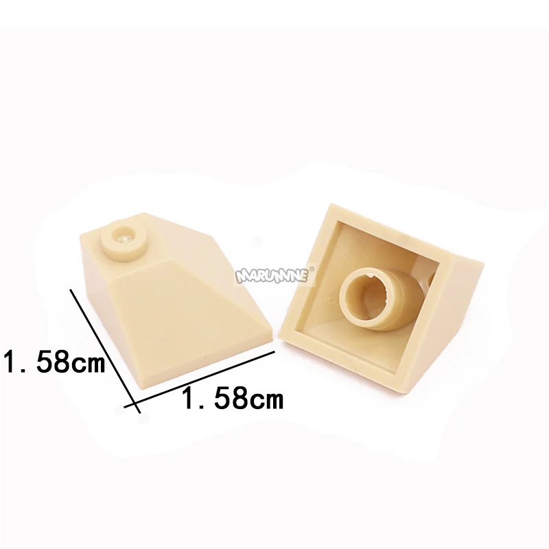 Marumine MOC Brick Parts 20PCS Slope 45° 2x2 Double Convex Corner 3045 Compatible Building Blocks Designers Assemble Particles