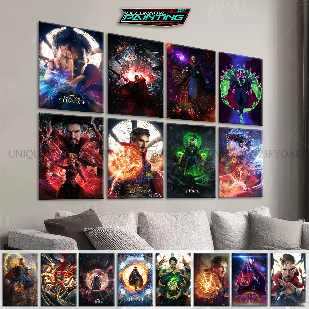 

Superhero Film Doctor Strange Painting Marvel Pictures Canvas Wall Art Home Decor Modern Frameless Bedside Background Posters