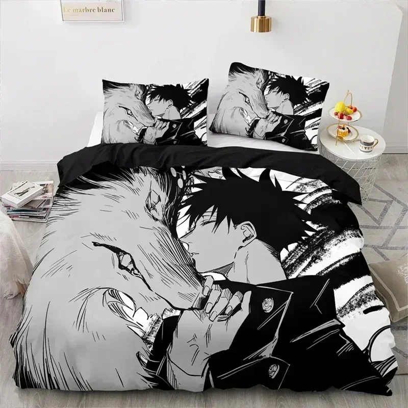 

Anime Jujutsu Kaisen 3D NEW Duvet Cover Pillowcase Bedding Set Adult Boy Girl Bedroom Decoration Children Single Double Large