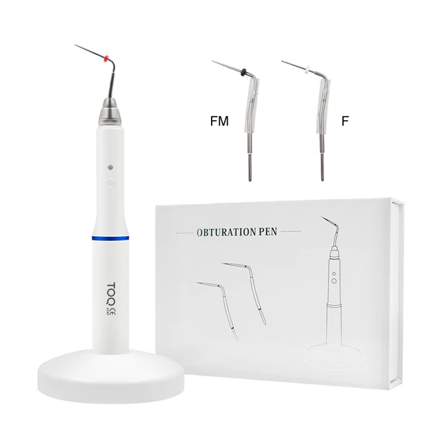 Dental bezprzewodowy pióro do obturacyjnego z gumy perłowej System wypełniania kanałów korzeniowych +2 końcówki 3-sekundowy szybki podgrzewacz dentystyczny nóż do gumy perłowej