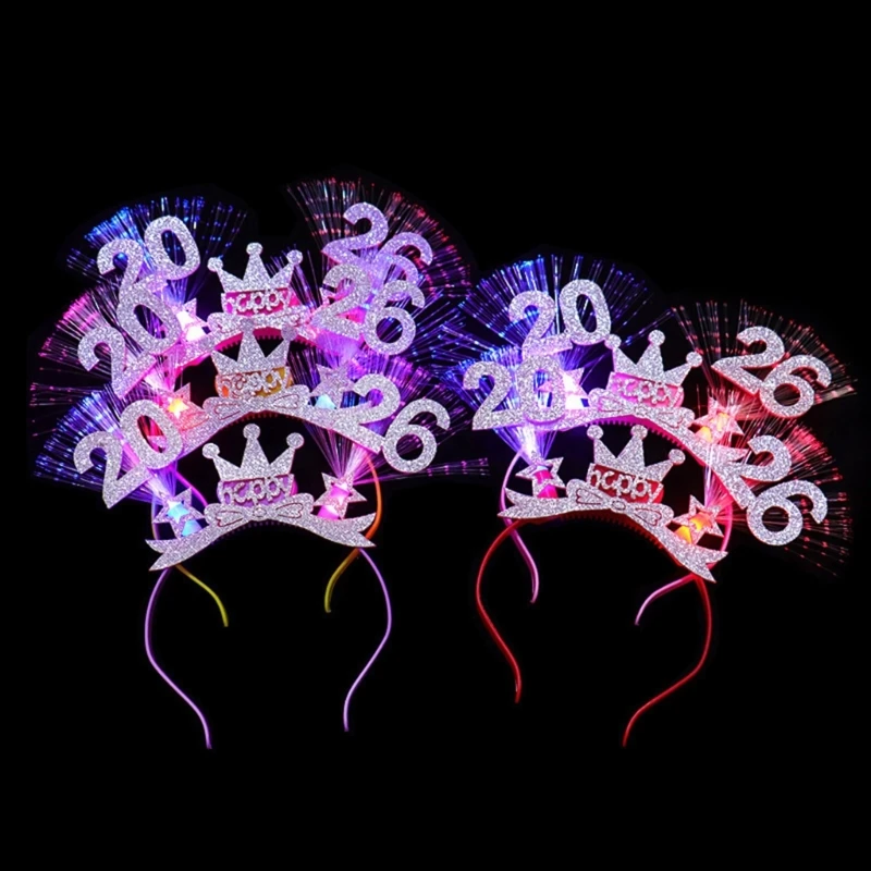 

New Year Hair Hoop Light up Hairband Karaoke Party Costume Christmas Headbands Y166