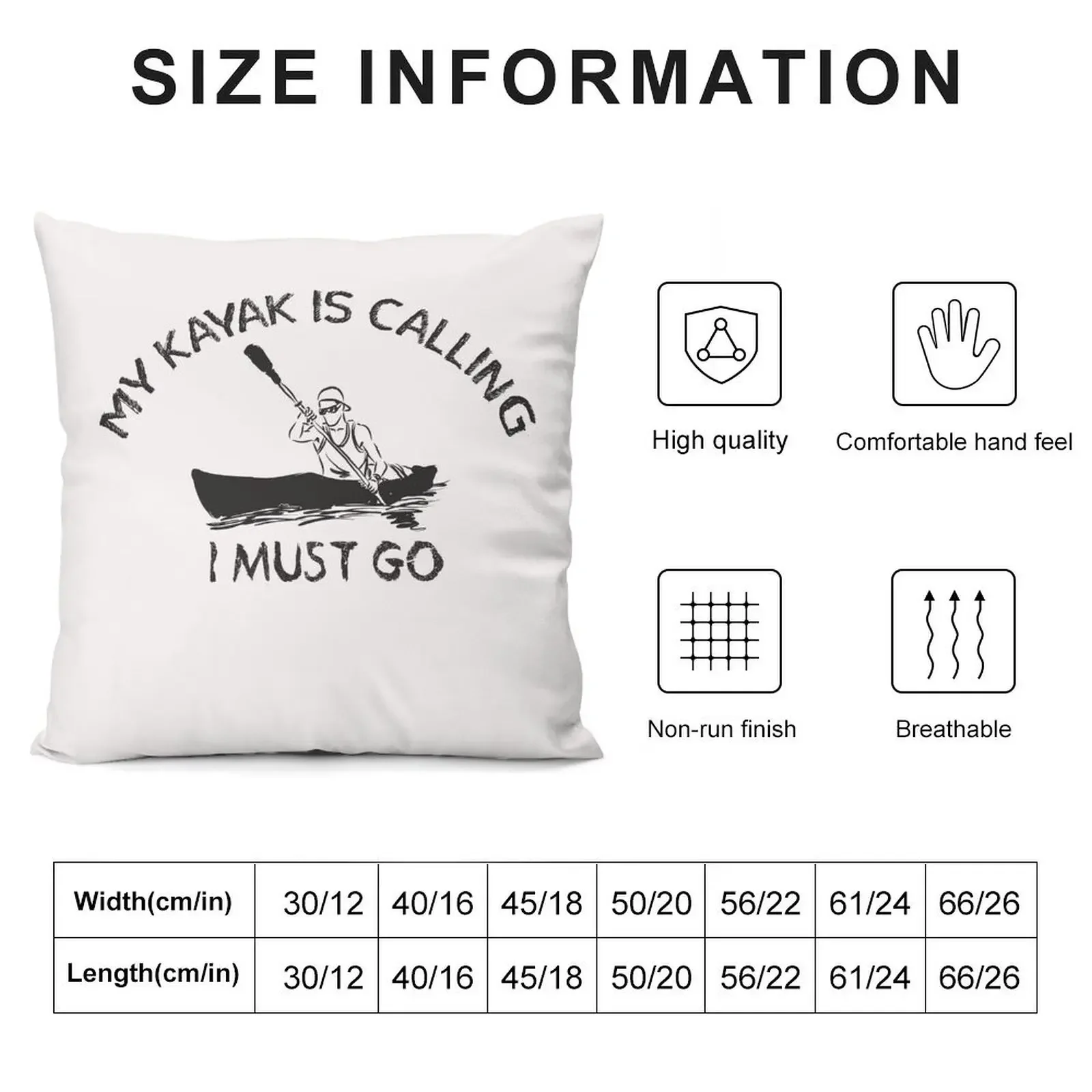 My kayak is calling I must go - Funny - I love Kayaking Throw Pillow New year Luxury Cushion Cover pillow cover christmas pillow