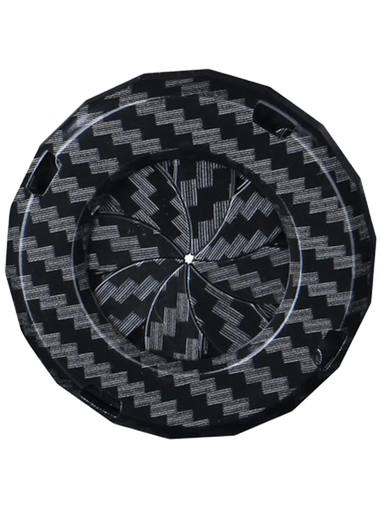 Couvercle de bouton d'arrêt de démarrage de moteur en Fiber de carbone avec anneau de commutation rotatif pour la Protection de l'interrupteur d'allumage de voiture