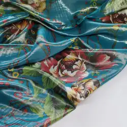 Metal Silk Jacquard Silver Golden Lurex Fabric Soft 10mm Dress Dirac Scarf Material