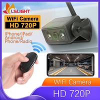 Car Rear View Camera WiFi Wireless Remote Control Solar HD Night Vision Camera For Truck Bus Reversing Parking Monitoring
