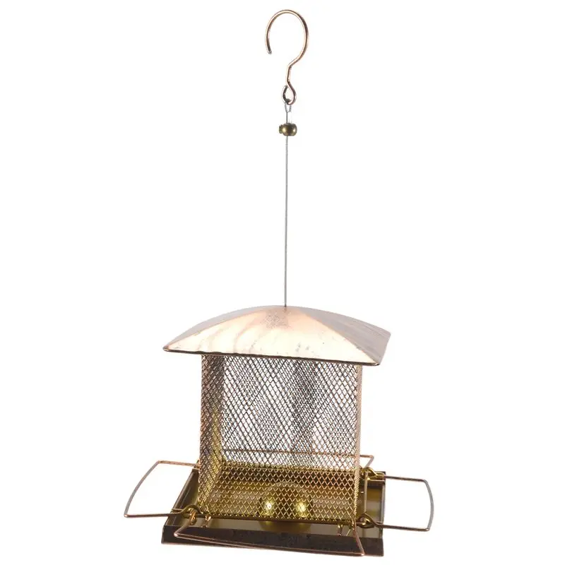 【Ship Within Bird Feeders For Outdoors Hanging - Large Capacity Heavy Duty Metal Squirrel Proof Wild Bird Feeders For Cardinal