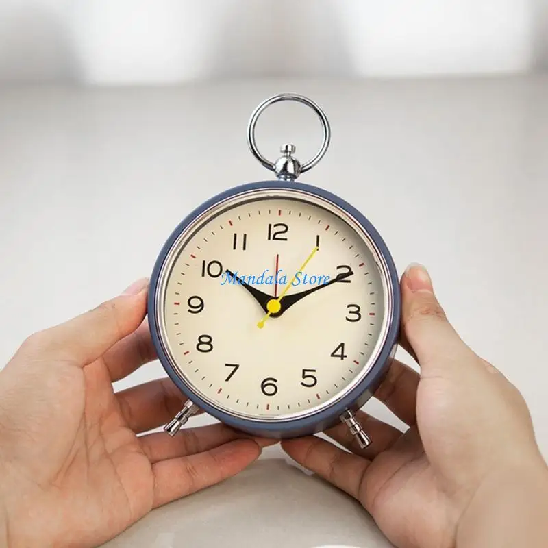 U2JC Elegant Sogal despertador con botón retroiluminado y operación tranquila para dormitorios, funcionamiento baterías