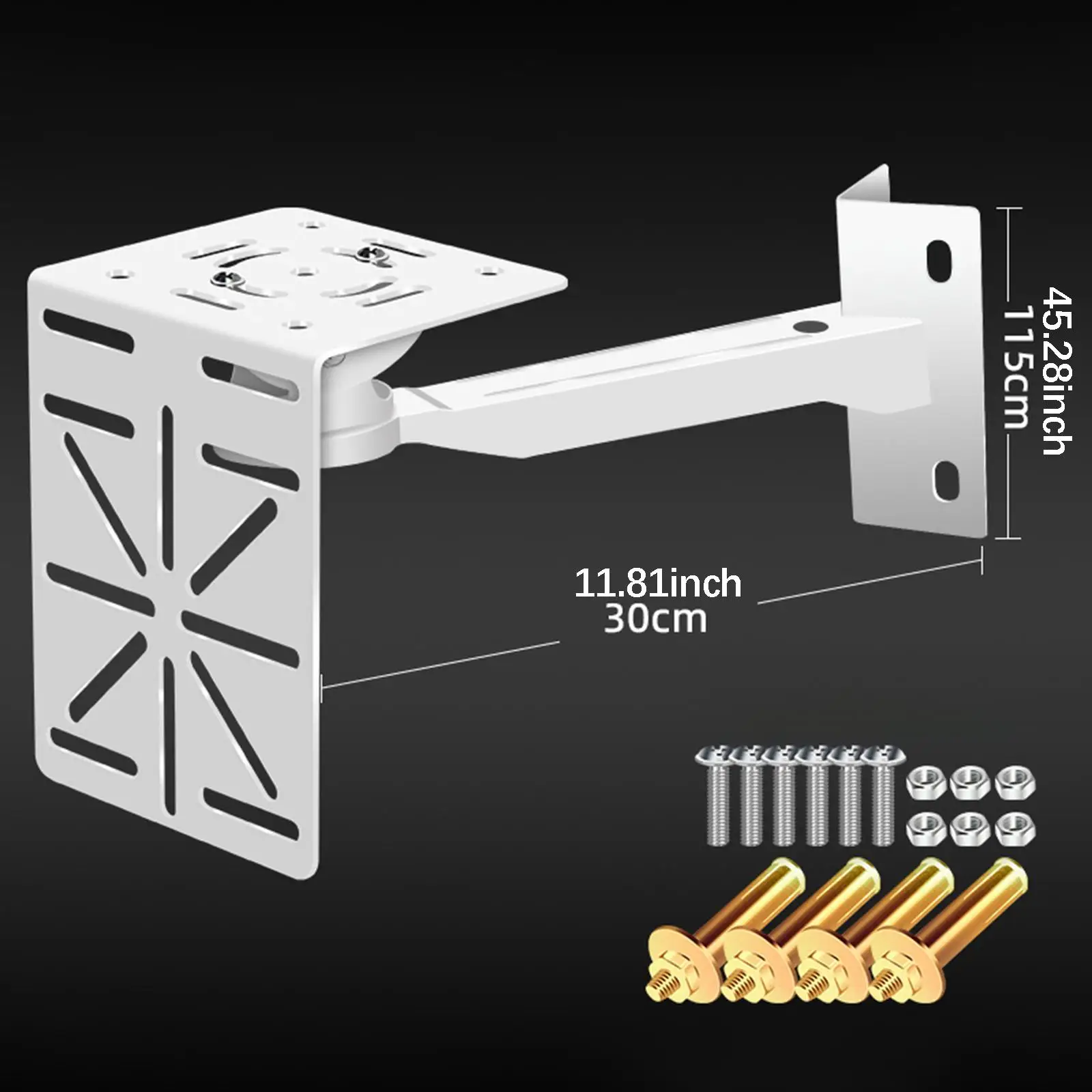 Security Camera Mount Bracket CCTV Clamp Mount Universal L Shape Surveillance Dome Camera Bracket for Backyard Lawn Outdoor image 6