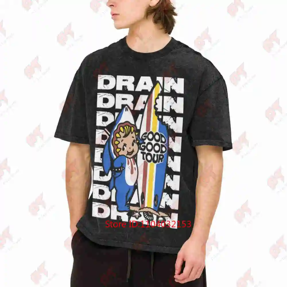 Vintage Drain Band Vintage Washed Tee Pure Cotton T-Shirt