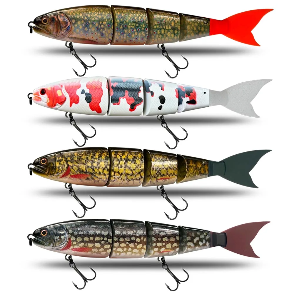 170mm 200mm 7Colors Fishing Lure Swimming Bait Jointed Floating/Sinking Giant Hard Bait For Big Bait Bass Pike Lure