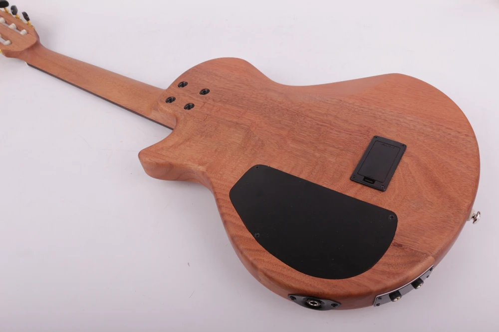 Silent nylon string travel electric classical classic guitar