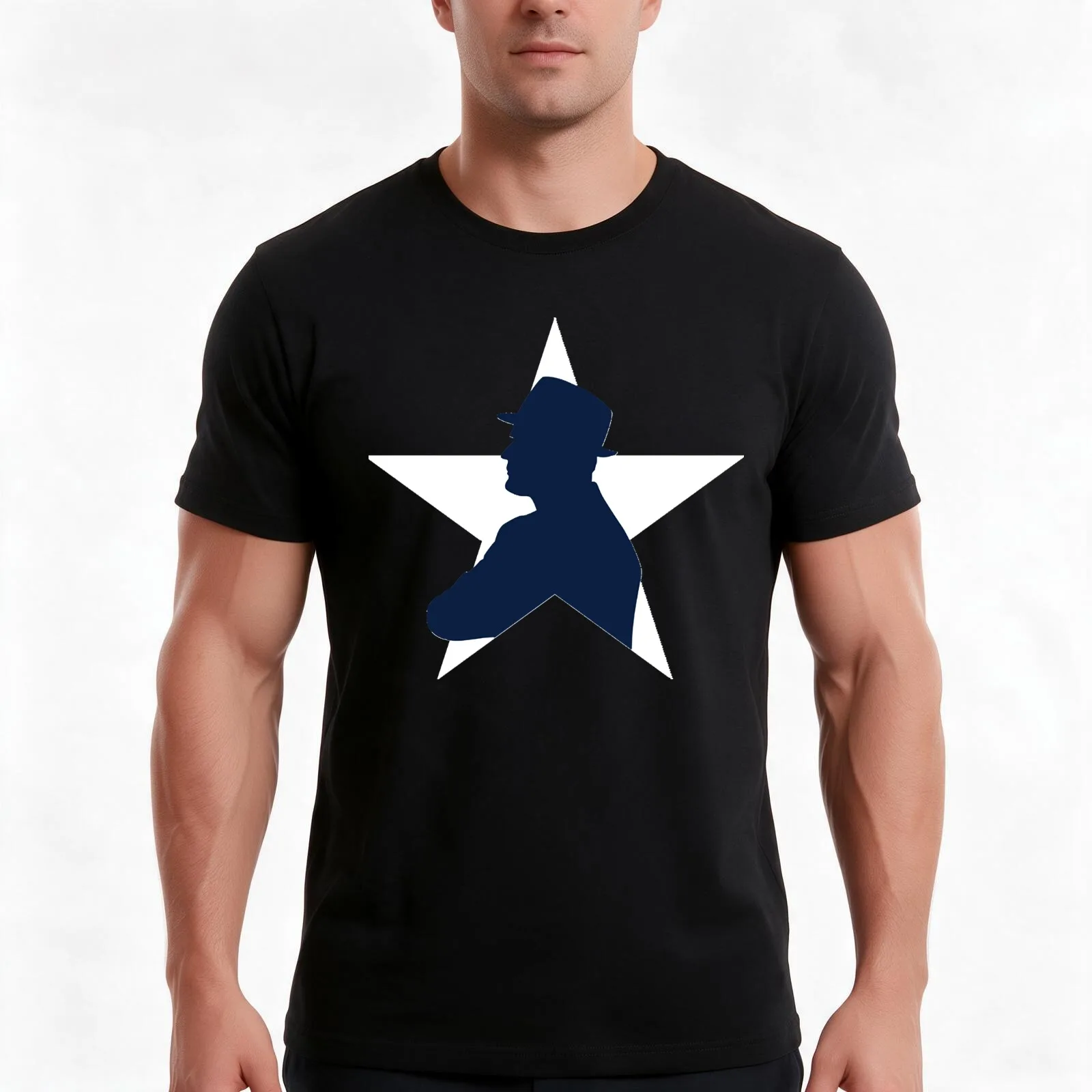 Tom Landry Dallas Logo Essential T Shirt T-Shirt, Summer Casual Cotton Tee, Oversized Streetwear Tops, Vintage Graphic Print