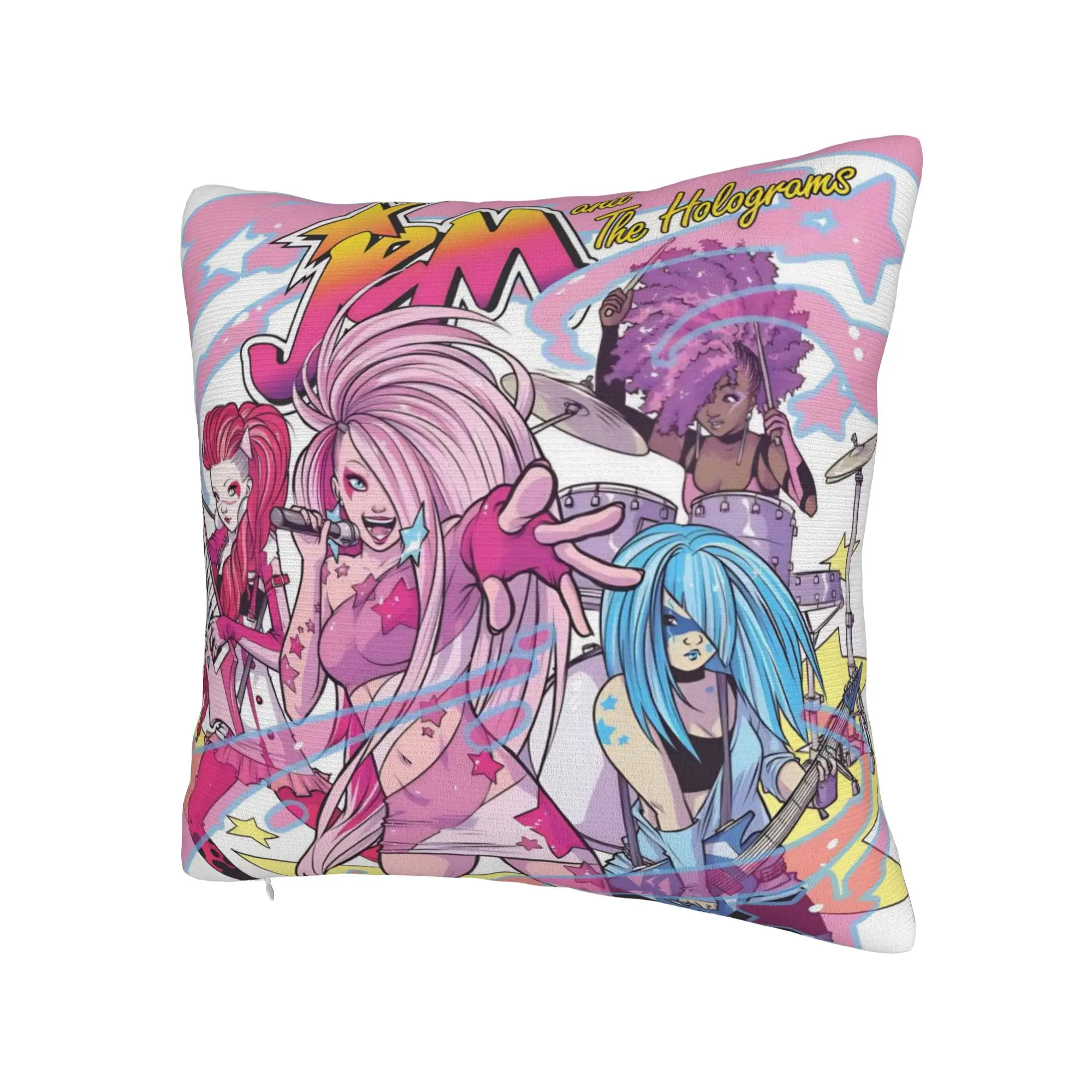 Jem And The Holograms Pillowcases Merch Printing Cushion Cover Decorative  Throw Pillow Case Cover Home Multi-Size