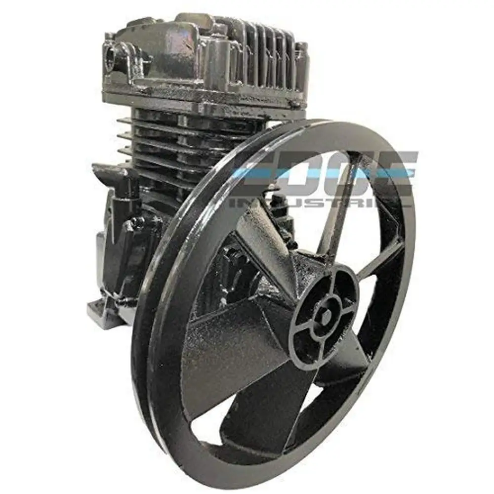 Industrial Grade Cast Iron Air Compressor Pump 2-5 HP MAX 18 CFM 140 PSI USA Made Intake Oil Included