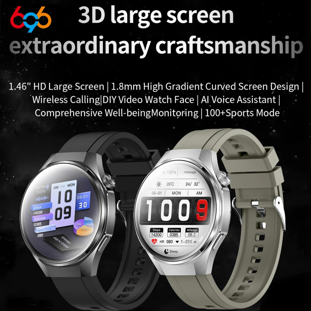 

Мониторинг сна Мужчины Смарт-часы Женщины 3D изогнутый экран Голосовой помощник Blue Tooth Call Смарт-часы DlY Видеочасы Циферблат Спорт