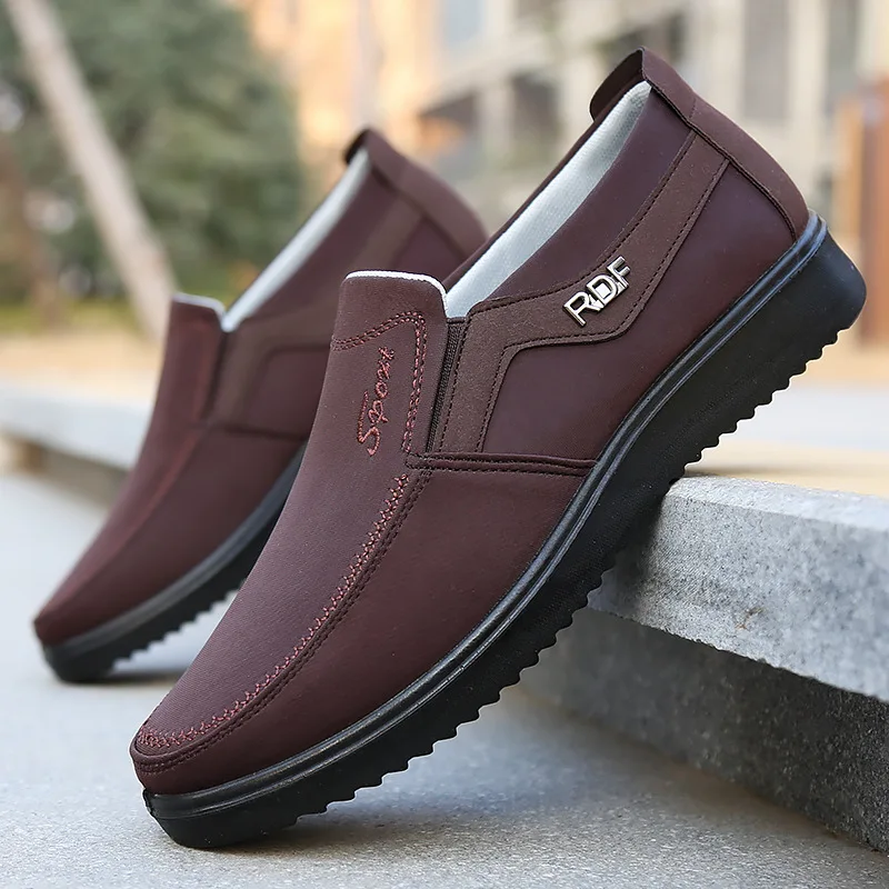 Extra large size 47 men's cloth shoes polyurethane sole durable suitable for work driving walking casual wear