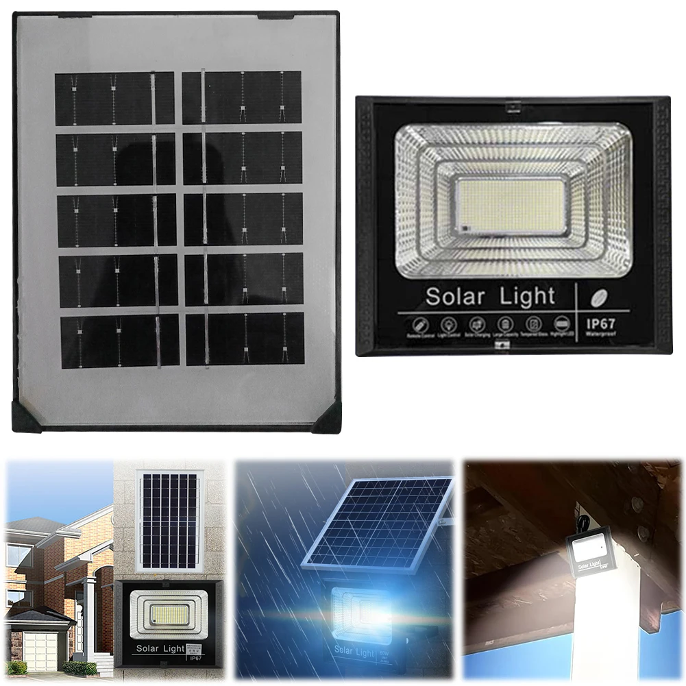 Wandschijnwerper op zonne-energie IP67 Waterdichte slimme wandlamp Auto-On Flood Light Sensor Spot Lights voor Patio Path Yard