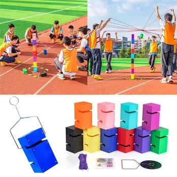 Team cooperation game tower style structure outdoor sports toy team building game adult and children sensory sports toys party game