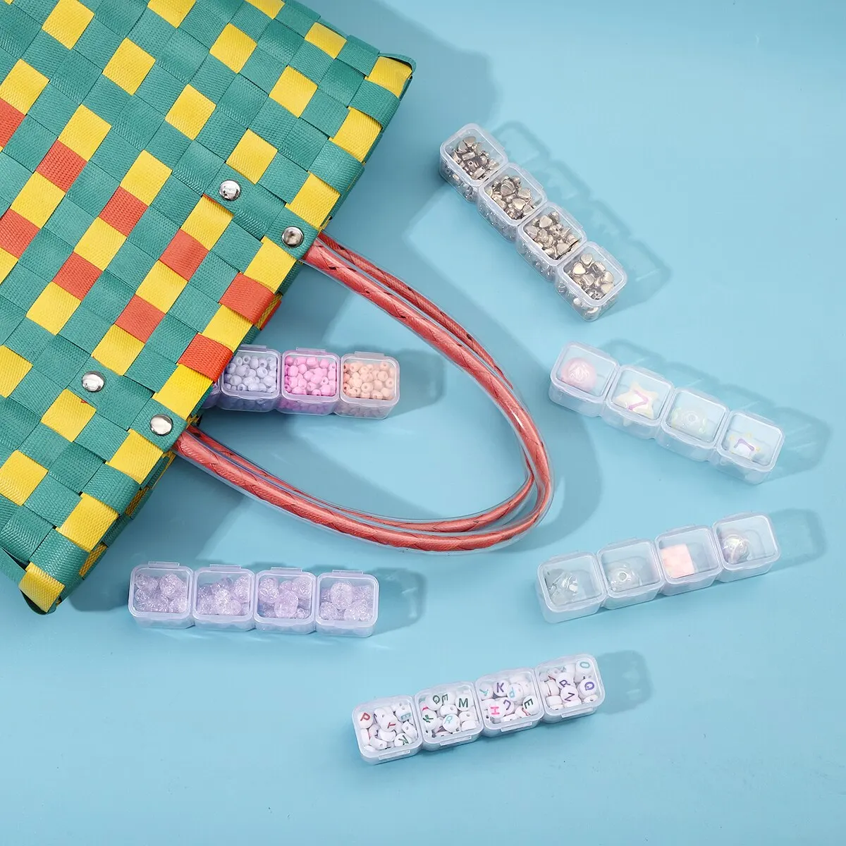 Adjustable Plastic Nail Accessories Storage Box, Tool Box