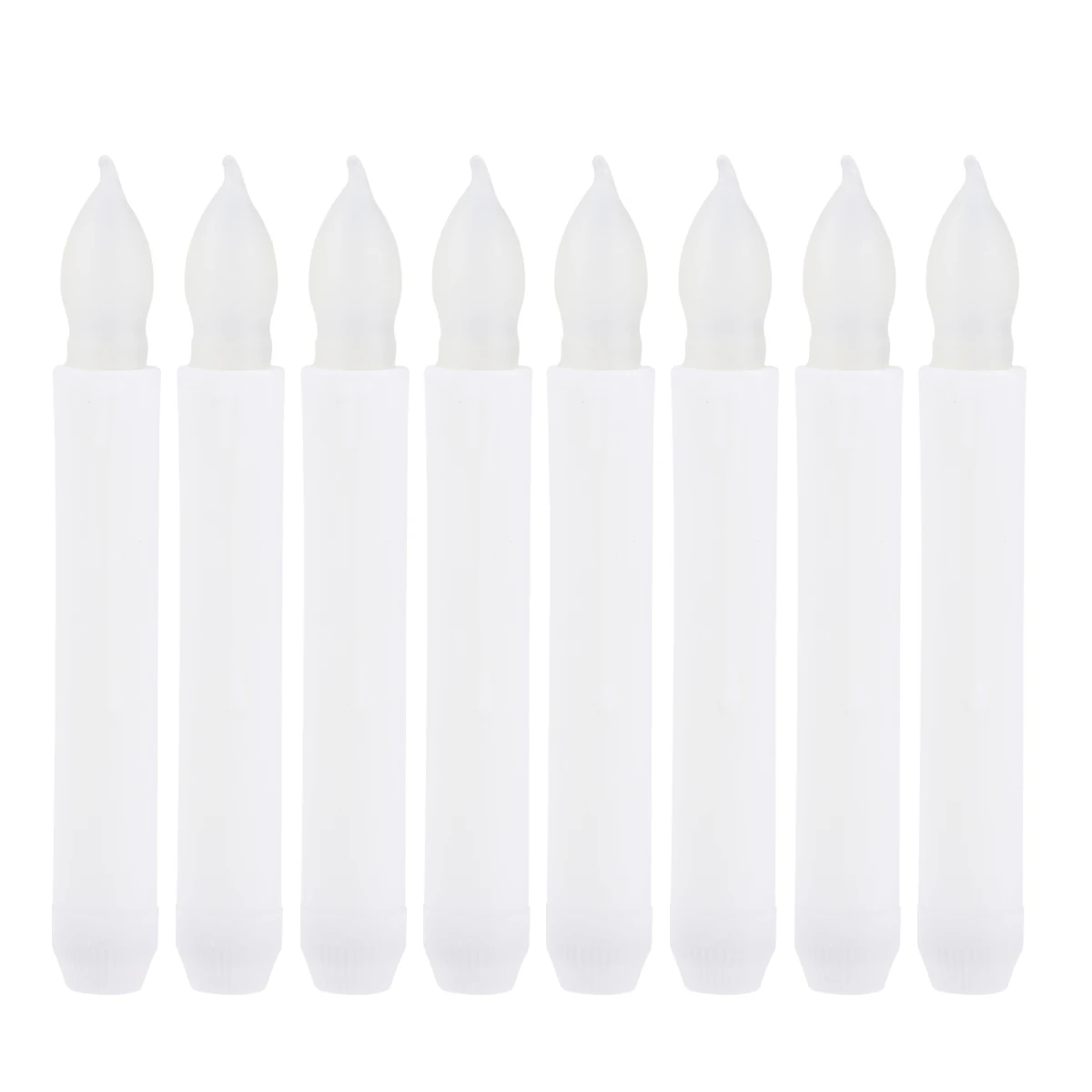 

12Pcs EcoFriendly HeatResistant Led Candle Light Long Pole Flickering Yellow For Halloween Christmas Indoor Holiday Lights