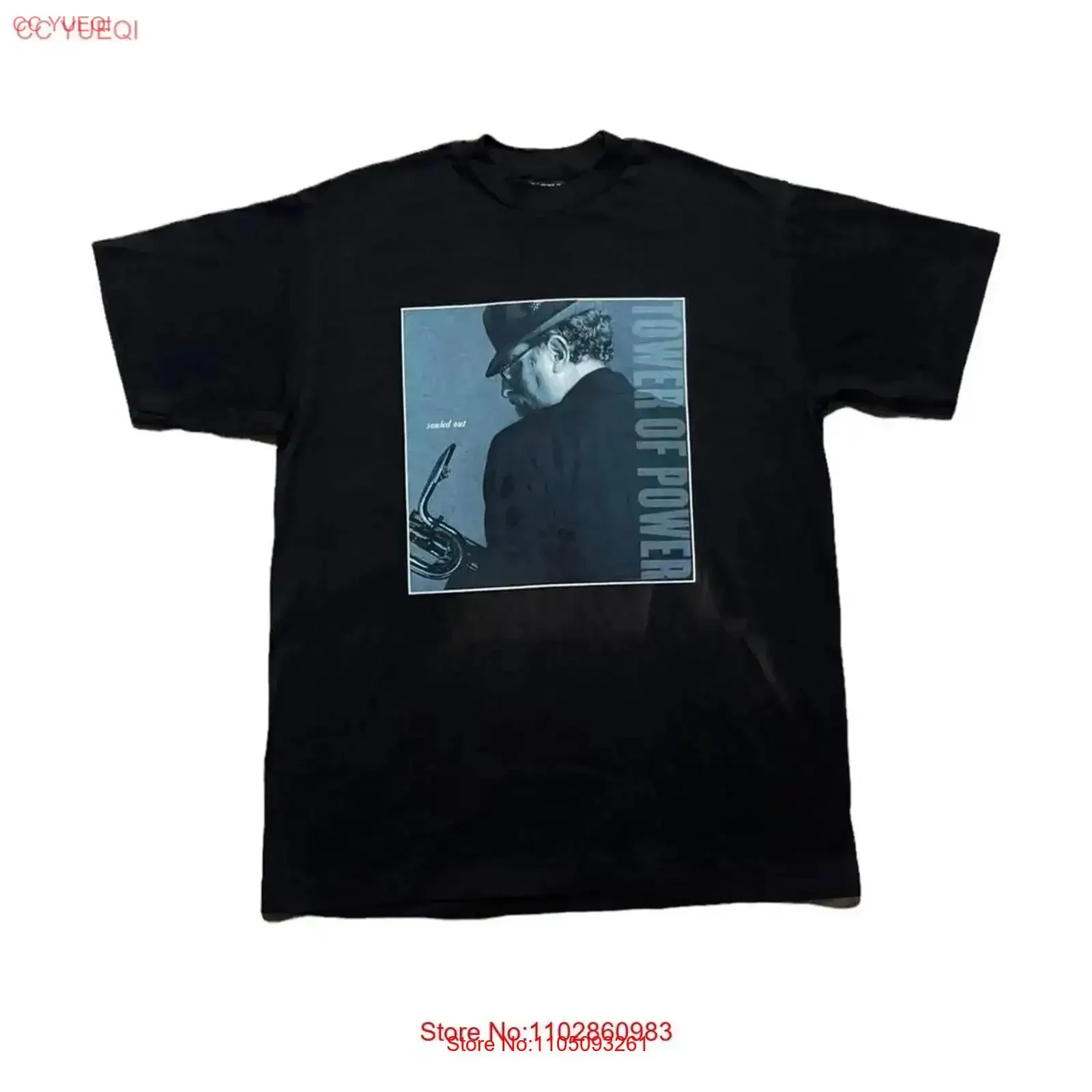 تي شيرت Vintage Tower of Power Souled Out Jazz تي شيرت عتيق مغسول للارتداء اليومي، جرافيك ناعم ممتد، مريح #1