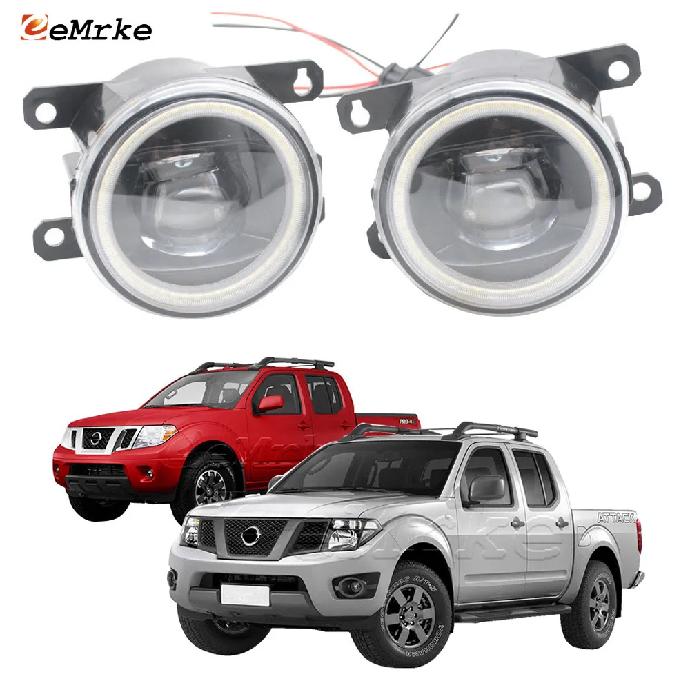 

Led Fog Lights for Nissan Frontier D40 2005-2011 2012 2013 2014 2015 Angel Eyes Daytime Running Light Car Fog Lamp with Lens