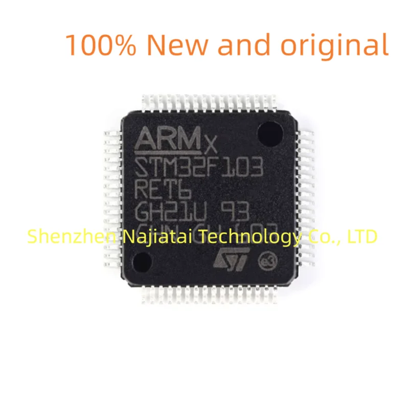 

5 шт./лот, 100% новый оригинальный чип STM32F103VBH6 STM32F103 BGA-100