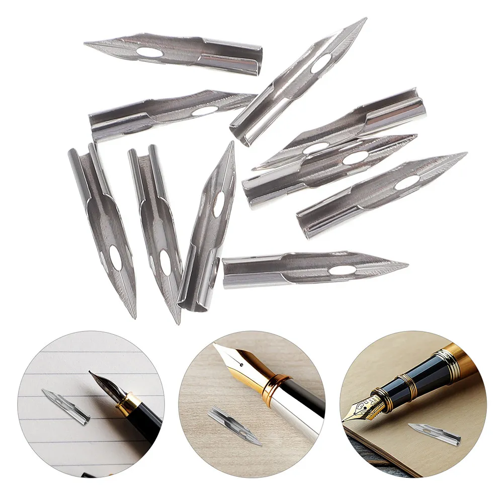 

Набор из 15 металлических перьев для перьевых ручек с тонким наконечником 0,28 мм для детализированной иллюстрации, каллиграфии, художественного рисования, с контролем расхода чернил, плавное письмо