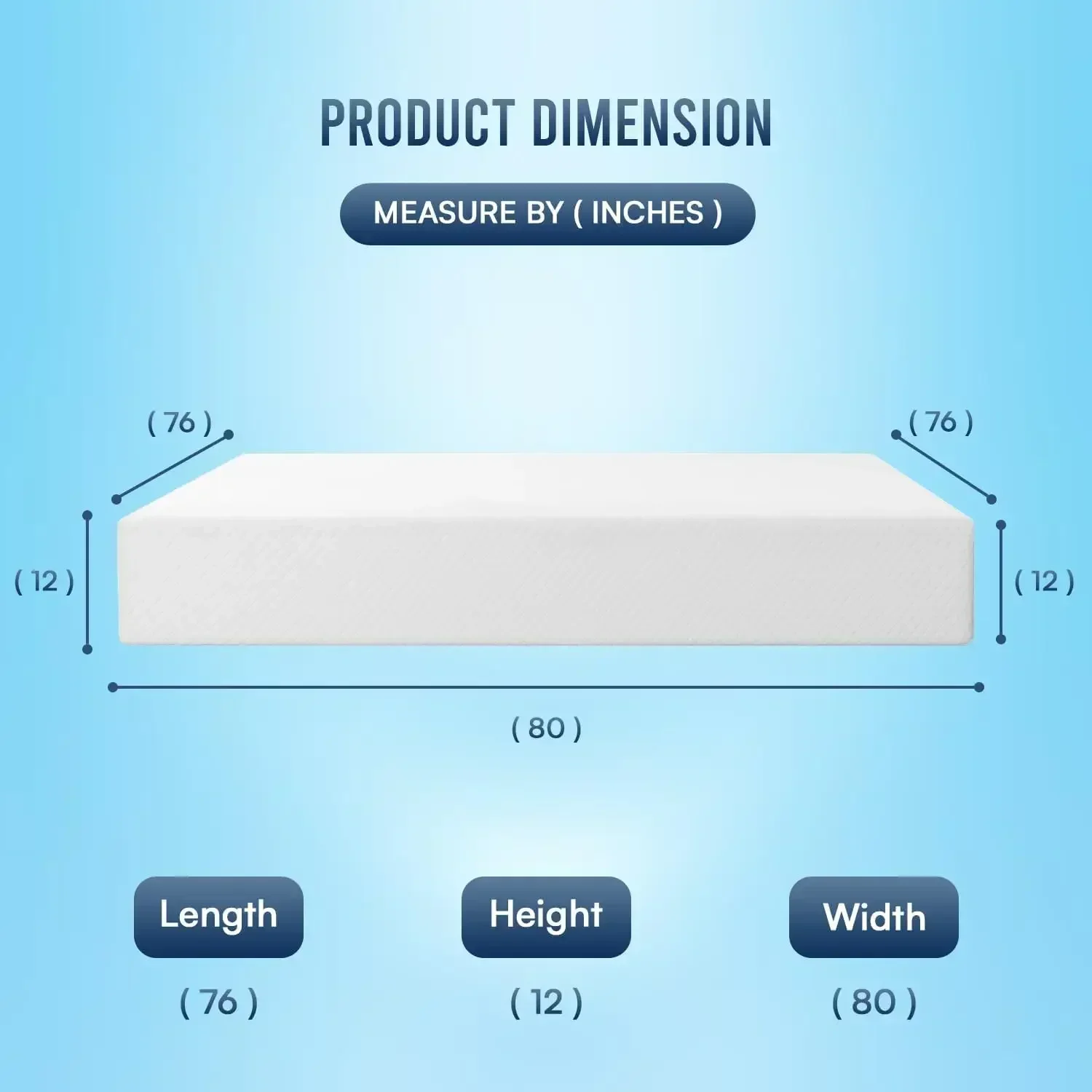 FDW 12 inch Gel Memory Foam Mattress Medium Firm Mattresses for Cool Sleep Relieving Pressure Relief CertiPUR-US