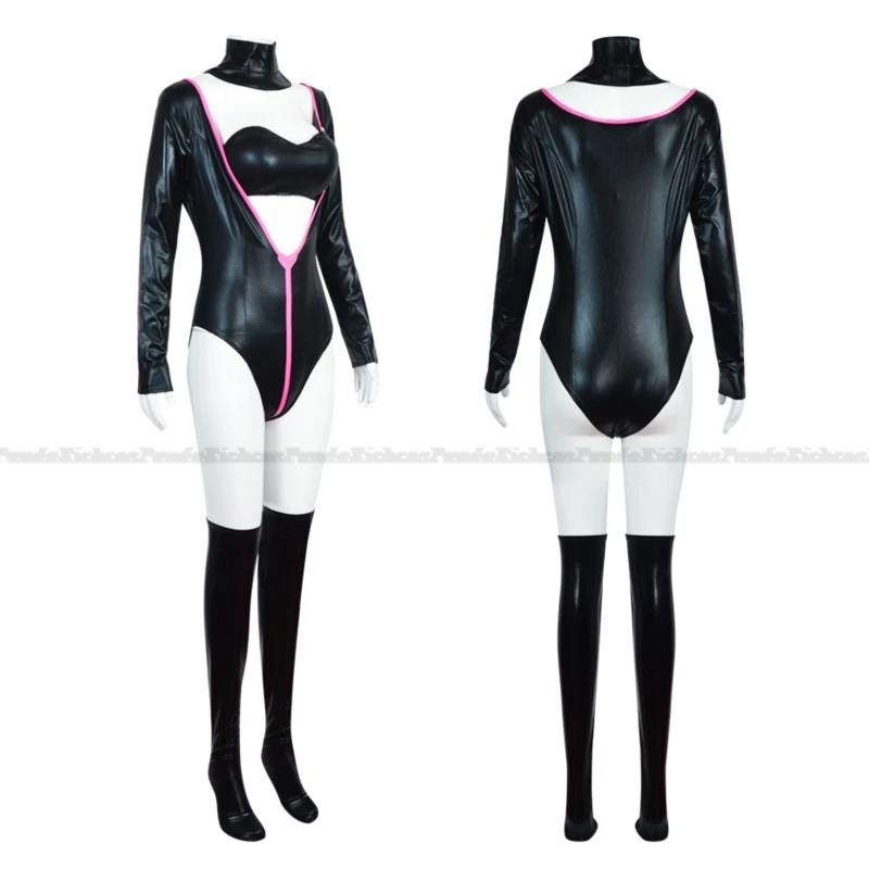 Hazbin Anime Cosplay Hotel ALASTOR Angel Dust Vox Angel mono negro mujeres hombres disfraz de Halloween traje de actuación para niños