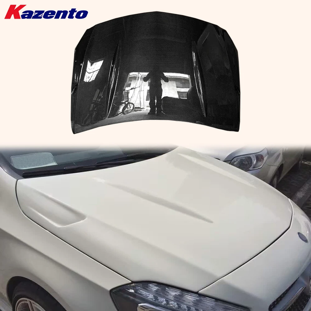 

For Mercedes Benz A-Class W176 13-18 Carbon RV Style Front Vented Cooling Hood( Ocean freight is favorable, welcome to inqury)
