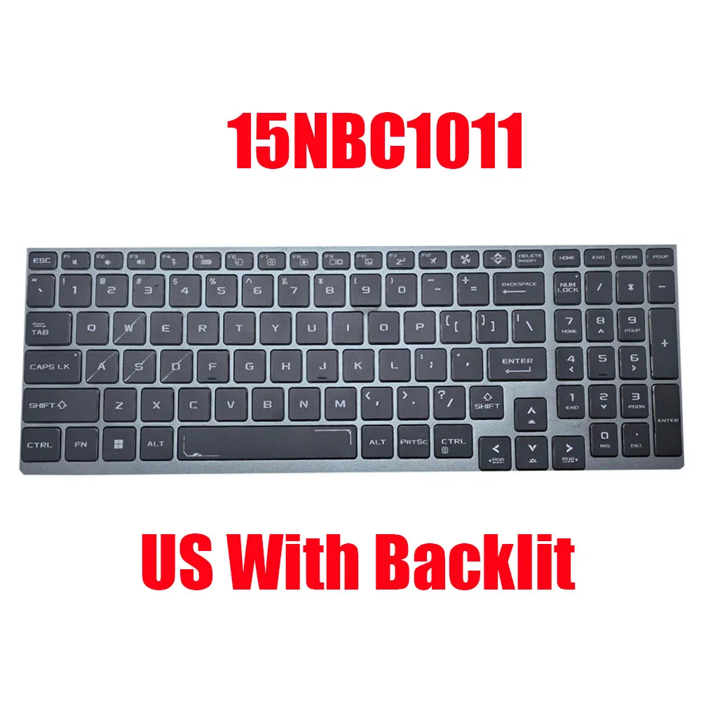 

Replacement Laptop Keyboard For Irbis For YUDAI 15NBC1011 English US With RGB Backlit Black Ne