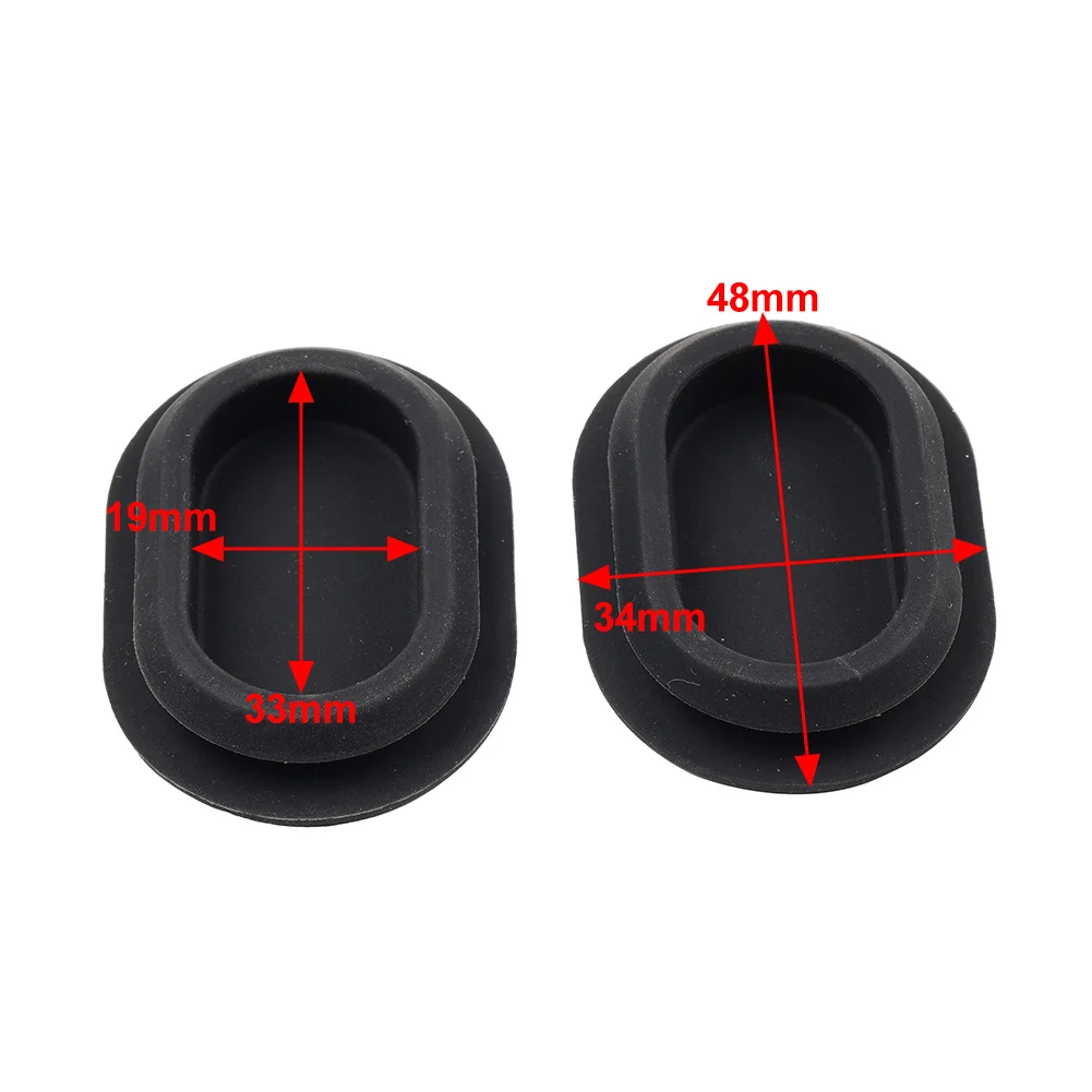 2PCS Rubber Motorbike Rear Antenna Hole Plug Cap Filler Cover For Harley Road Glide 2010-2023 For Street Glide 2006-2023 Black
