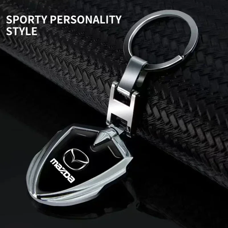 3D Metal Car Logo Key Rings Keyring Keychain For Mazda 2 3 4 5 6 7 8 323 626 CX-3 5 8 9 MS MX-5 30 RX-8 BT-50 ATENZA ATENZA R360