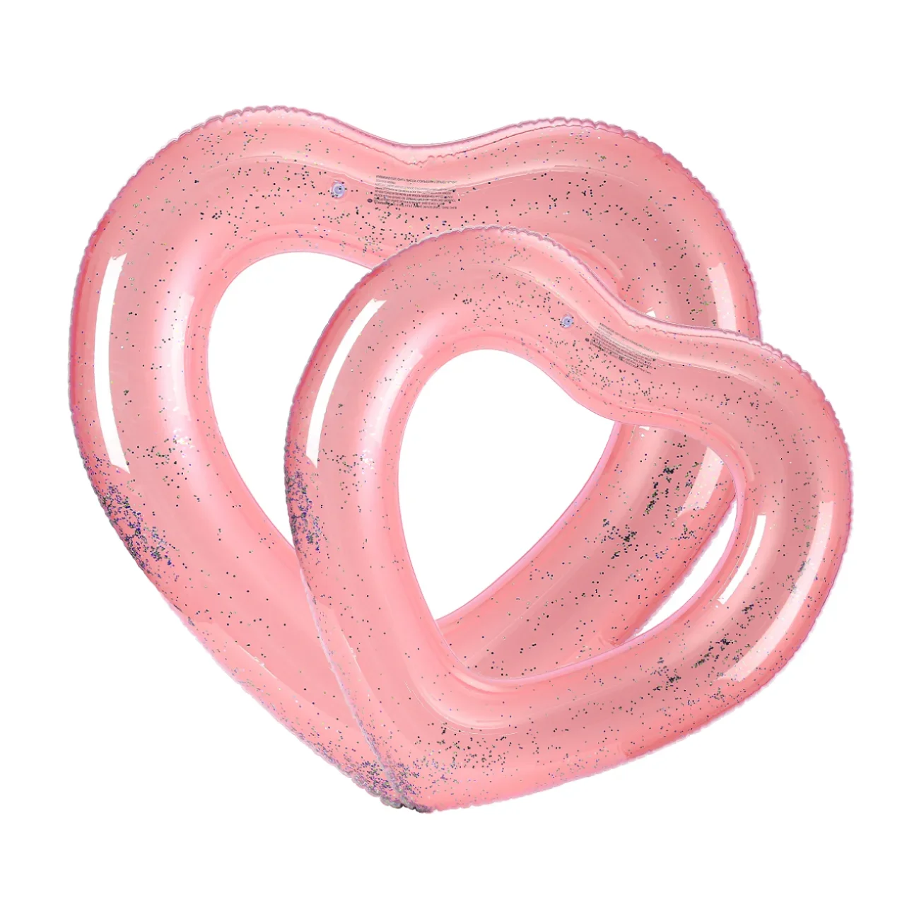 

Factory Price Heart-Shaped Glitter Swim Tubes Inflatable Swimming Rings for Kids Floating Fun in the Water